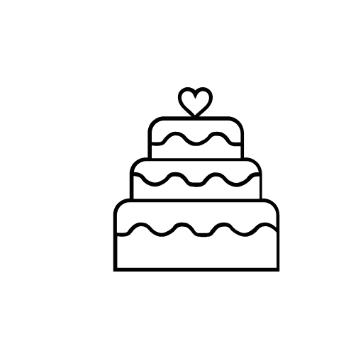 wedding cake icon