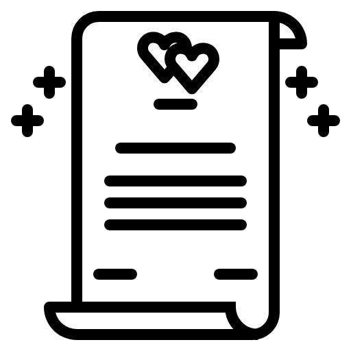 wedding contract icon