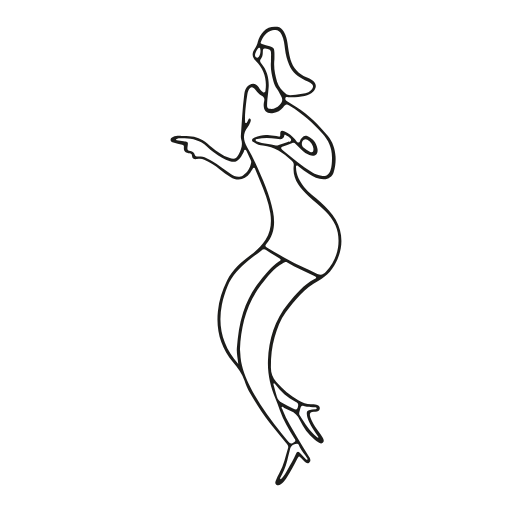 woman dance icon