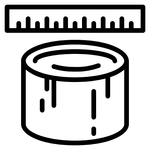 wood measuring icon