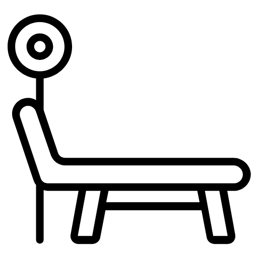 workout bench icon